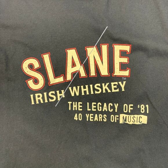 Slane Irish Whiskey T Shirt Mens L Large Black Short Sleeve Cotton Blend New - Picture 3 of 9